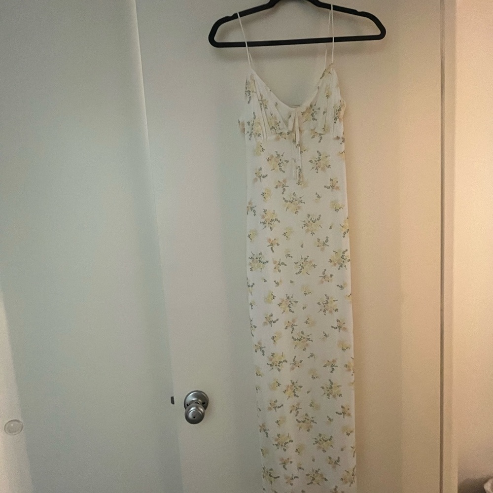 White floral dress